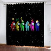 2025 NEW Among Us Curtains Blackout Window Treatments Drapes for Room Decoration